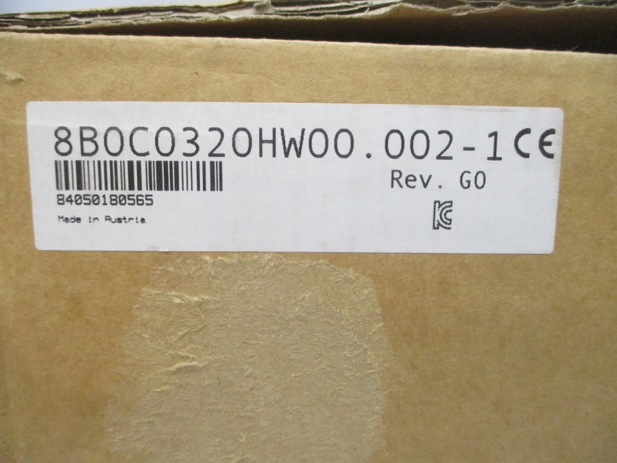 B&R AUTOMATION 8B0C0320HW00.002-1 24VDC 32A REV. G0 NSMP