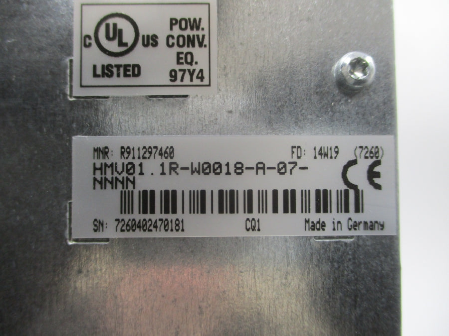 REXROTH R911297460 HMV01.1R-W0018-A-07-NNNN 380-480VAC 26A NSMP