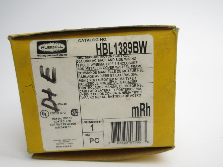 HUBBELL HBL1389BW 600VAC 30A NSMP