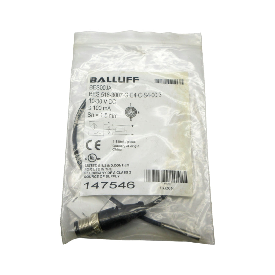 BALLUFF BES516-3007-G-E4-C-S4-00.3 BES00JA 10-30VDC NSMP