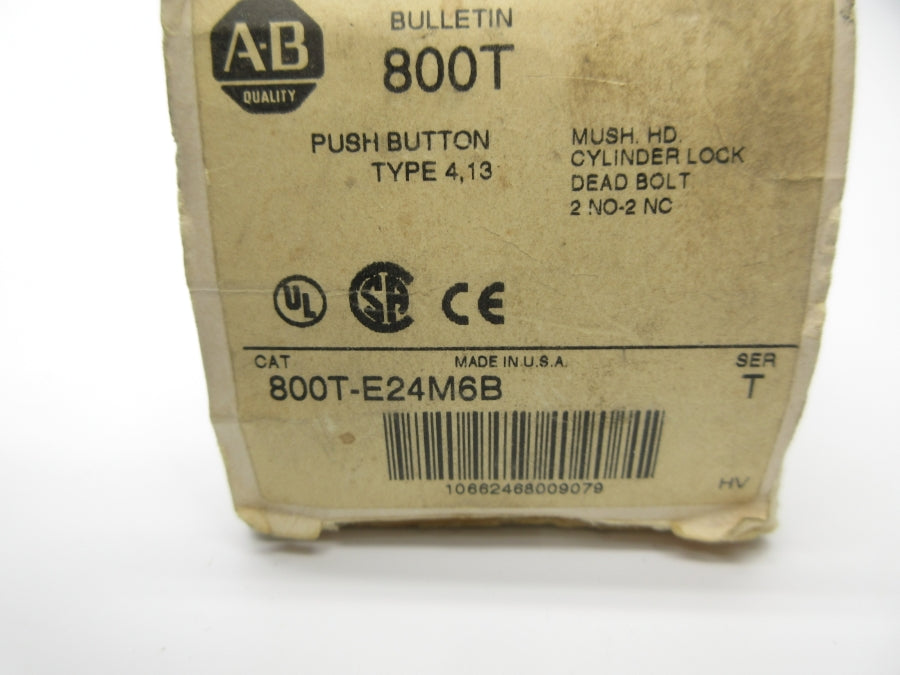 ALLEN BRADLEY 800T-E24M6B SER. T (WH) NSMP