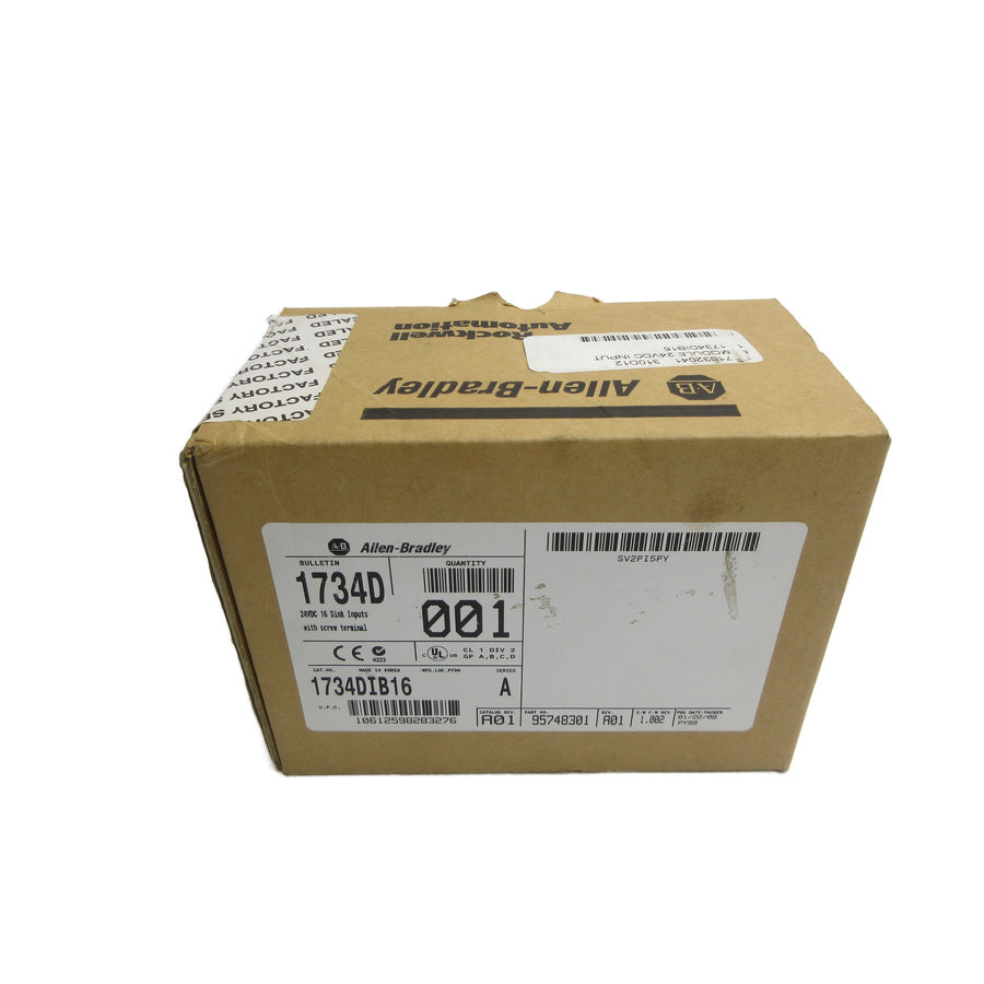 ALLEN BRADLEY 1734D-IB16 SER. A F/W 1.002 24VDC DATE: 2008 NSFS