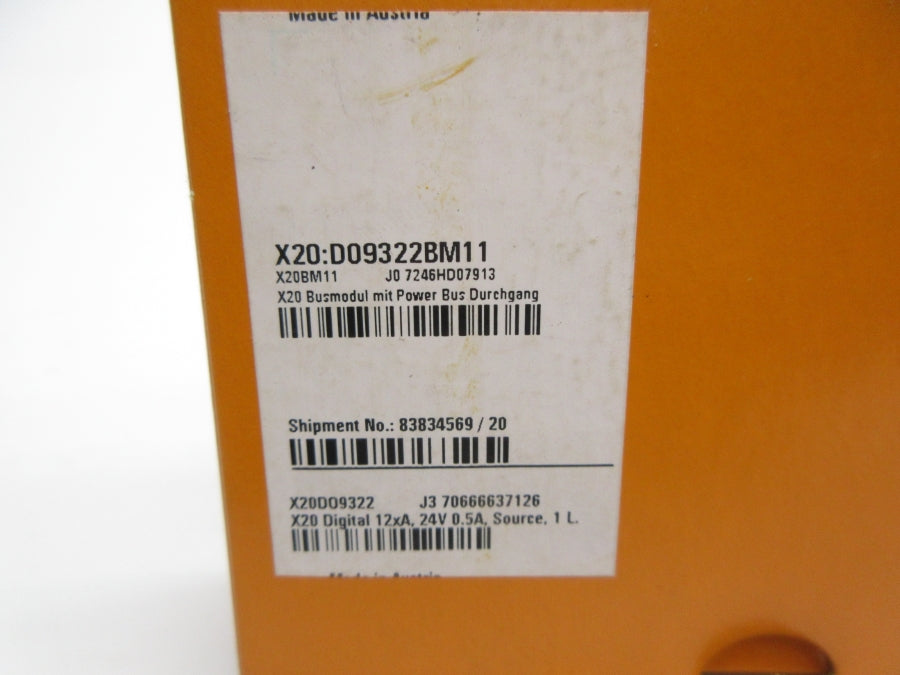 B&R X20:DO9322BM11 REV. J0 NSMP