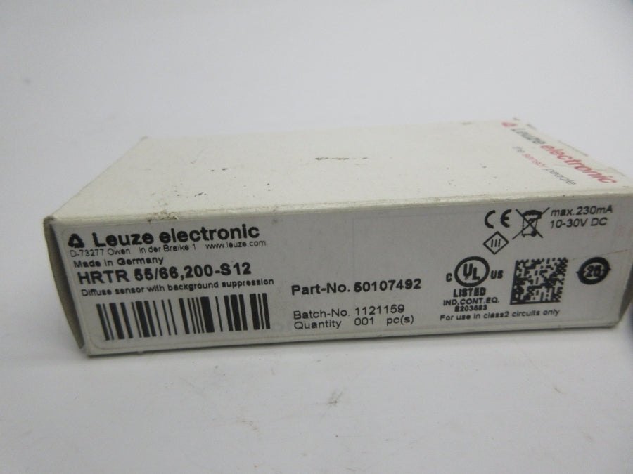 LEUZE ELECTRONIC HRTR55/66.200-S12 50107492 10-30VDC NSMP