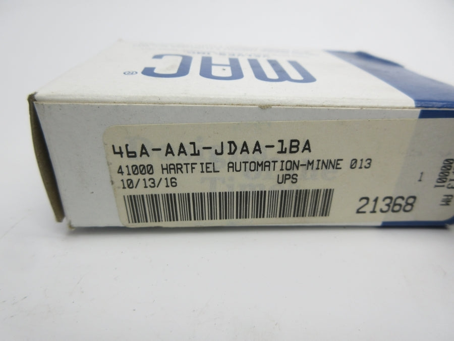 MAC 46A-AA1-JDAA-1BA 24VDC 100PSI NSMP