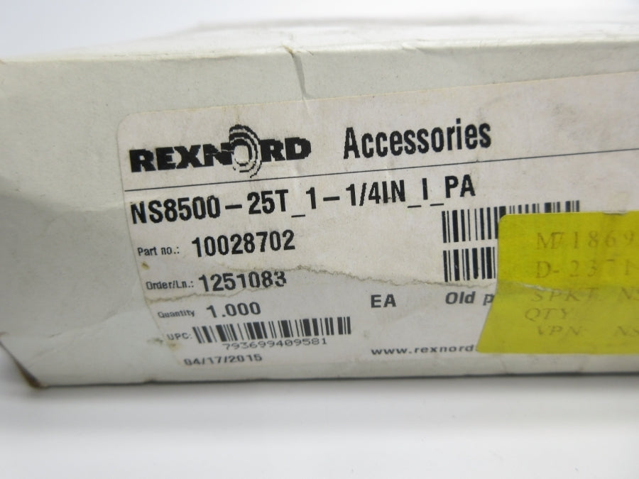 REXNORD NS8500-25T-1-1/4IN-I-PA 10028702 NSMP