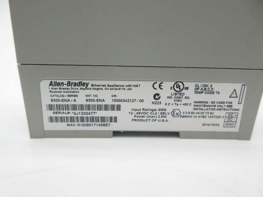 ALLEN BRADLEY 9300-ENA SER. A 12-48VDC NSNP