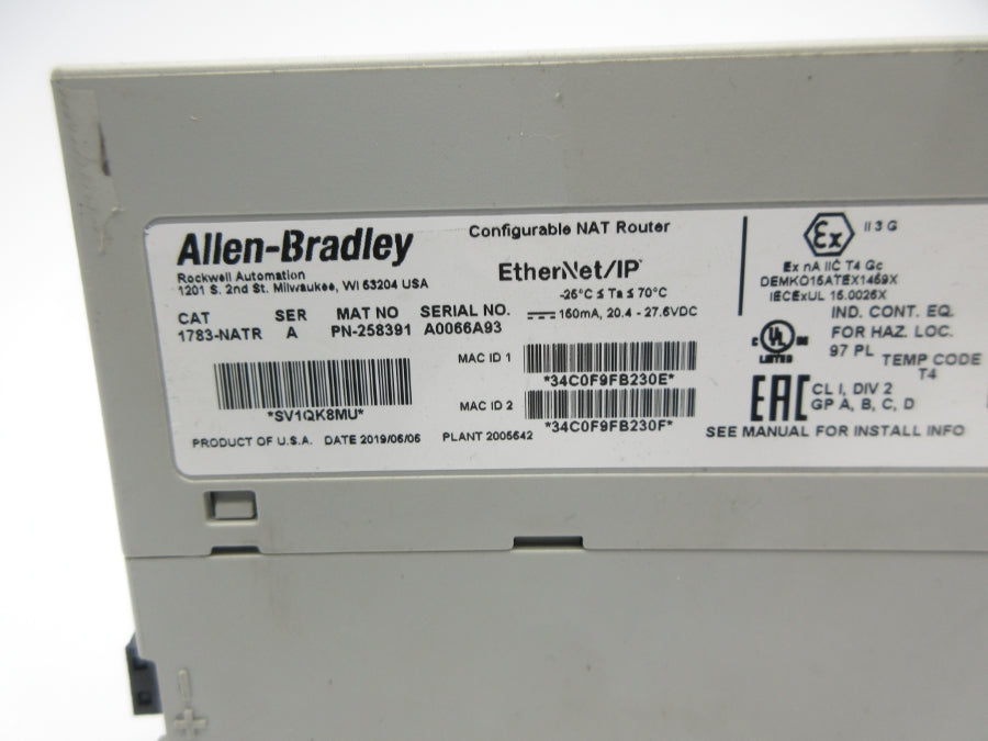 ALLEN BRADLEY 1783-NATR SER. A NSNP