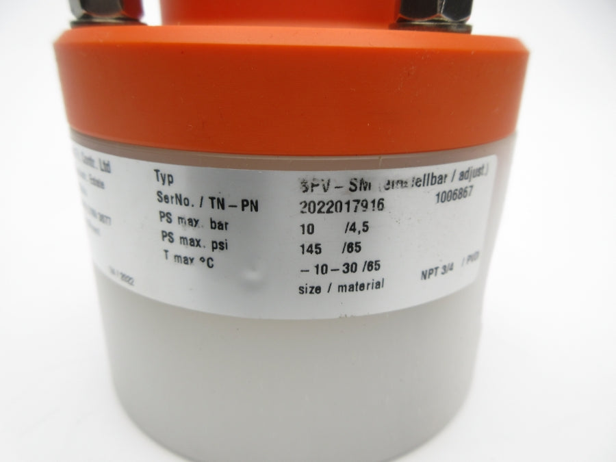VALVE BPV-SM 145/65PSI NSNP