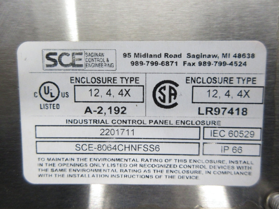 SCE 2201711 SCE-8064CHNFSS6 NSNP