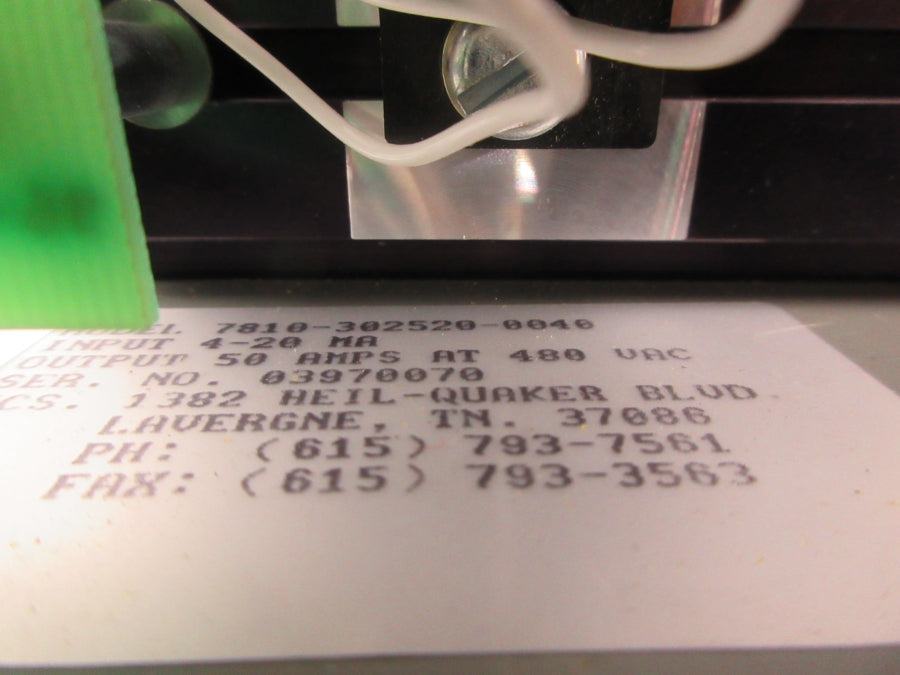 ECS 7810-302520-0040 480VAC 50A NSNP