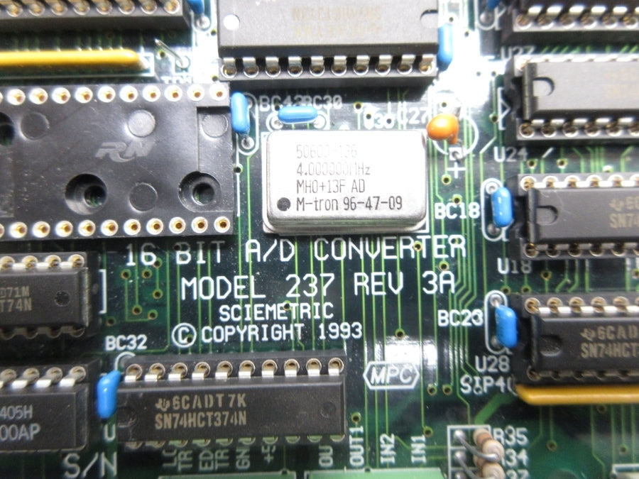 SCIEMETRIC 237 REV. 3A UNMP