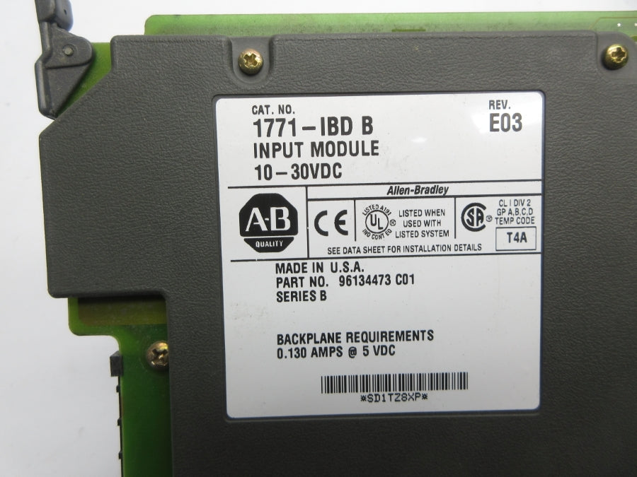 ALLEN BRADLEY 1771-IBD SER. B 10-30VDC REV. E03 NSNP
