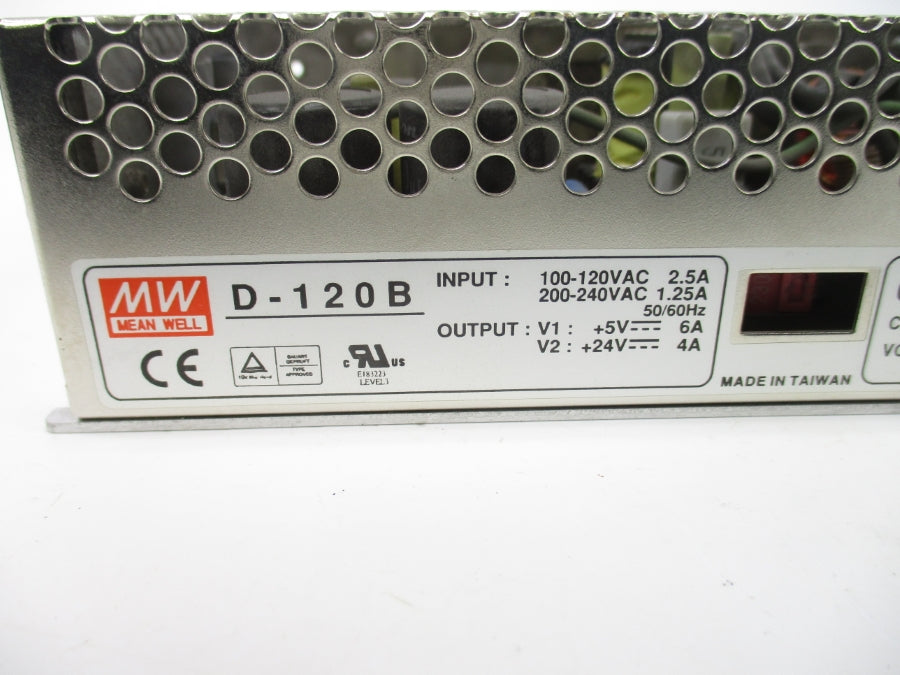 MEAN WELL D-120B 100-120/200-240VAC 1.25/2.5A NSNP