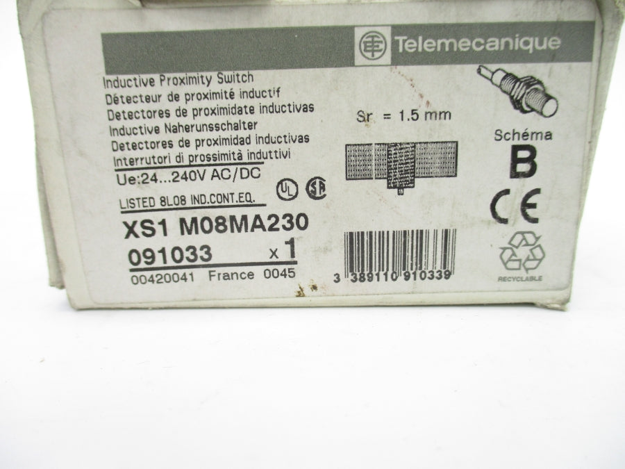 TELEMECANIQUE XS1M08MA230 24-240VAC/DC NSMP