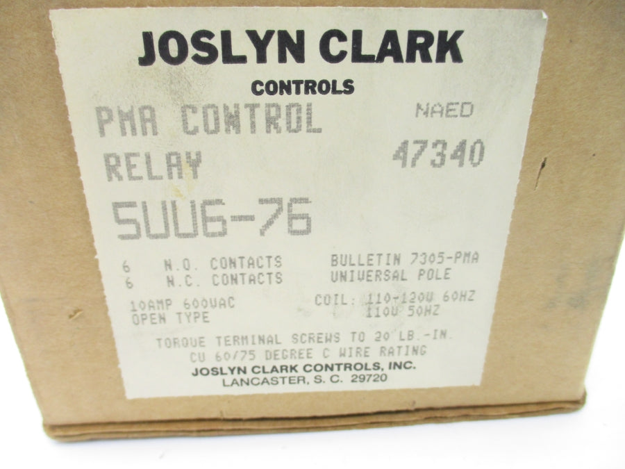 JOSLYN CLARK 5UU6-76 110/120V 10A NSMP