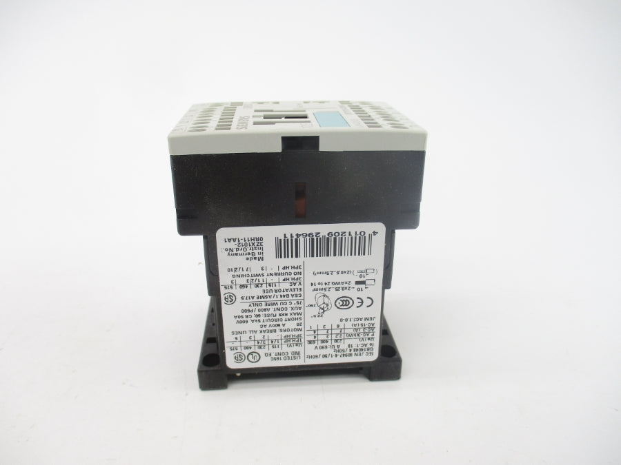 SIEMENS 3RT1015-2BB41 24VDC 20A NSMP