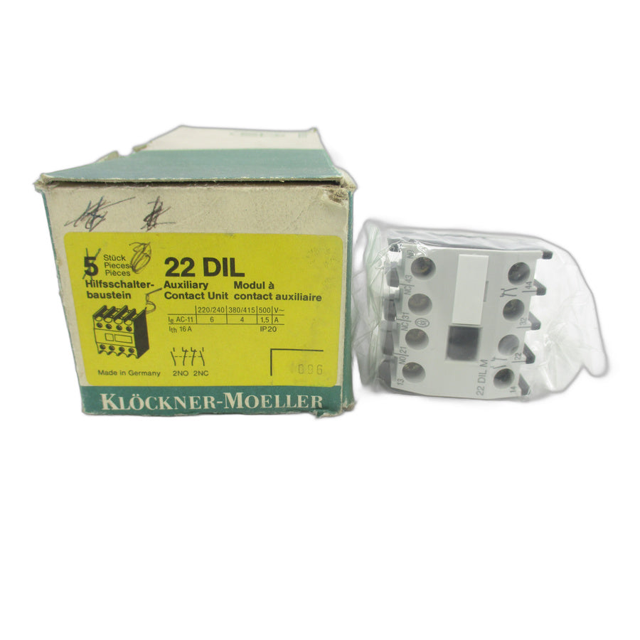 KLOCKNER MOELLER 22DIL 600VAC 15A (PKG OF 5) NSMP