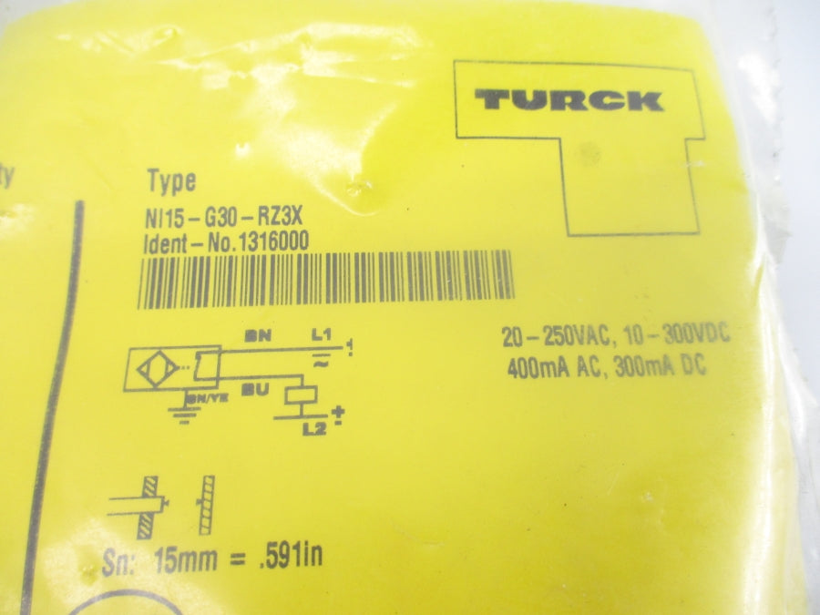 TURCK NI15-G30-RZ3X 1316000 20-250VAC NSMP