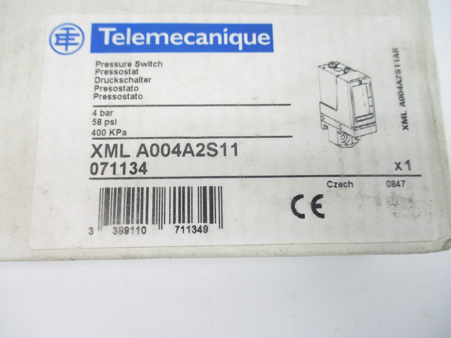 TELEMECANIQUE XMLA004A2S11 500V 1.5A 5.8-58PSI NSMP