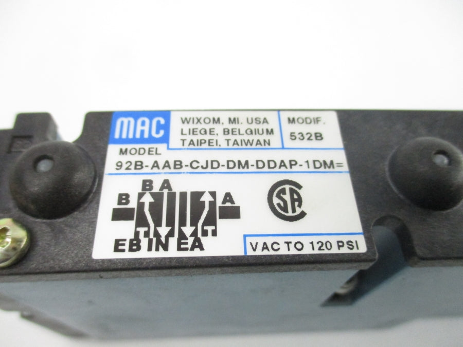 MAC 92B-AAB-CJD-DM-DDAP-1DM 24VDC 120PSI NSNP