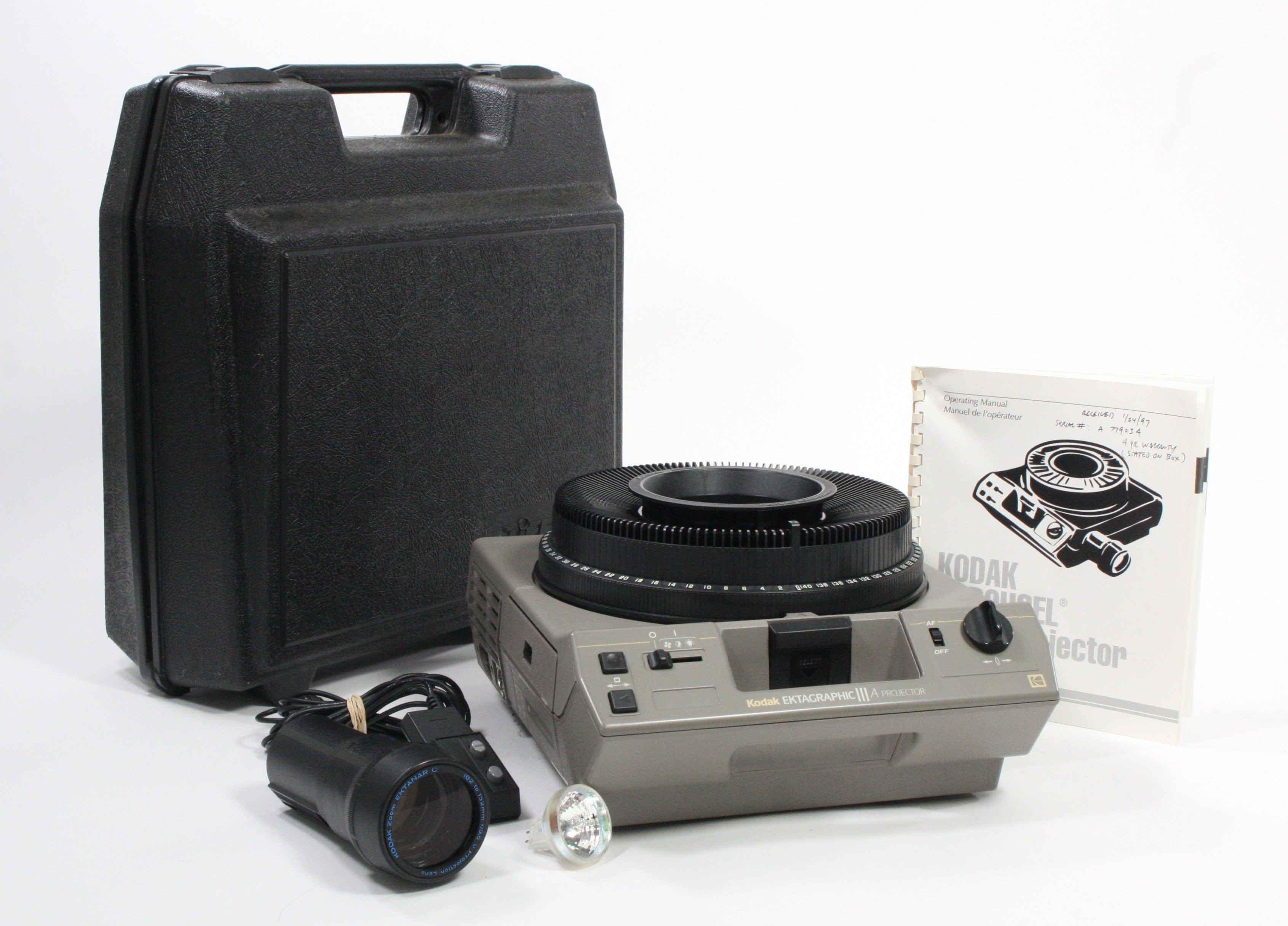 Kodak Ektagraphic III A with 4-6" Zoom and Tiffen Hard Case