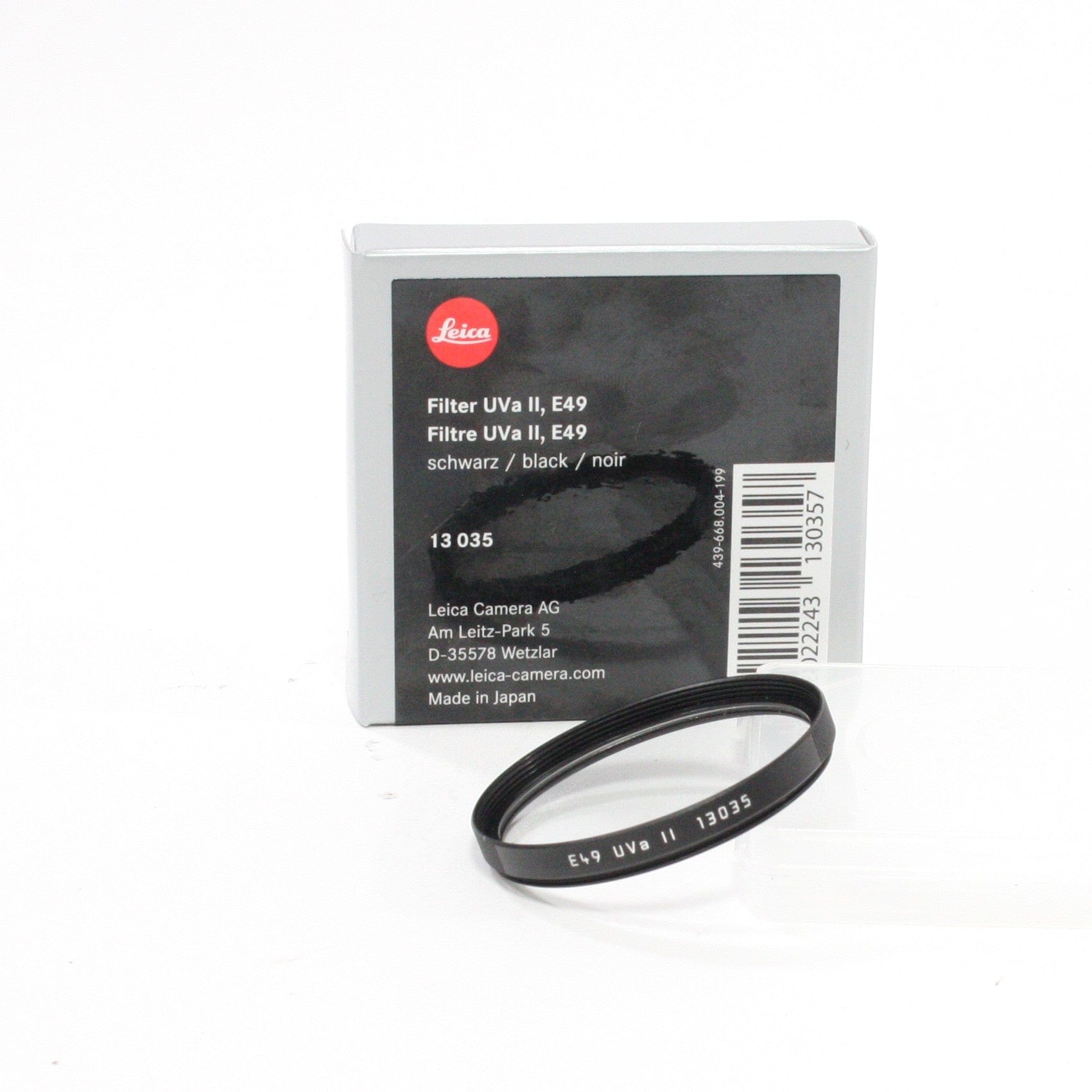 Leica 13035 UVA II Filter (Black)