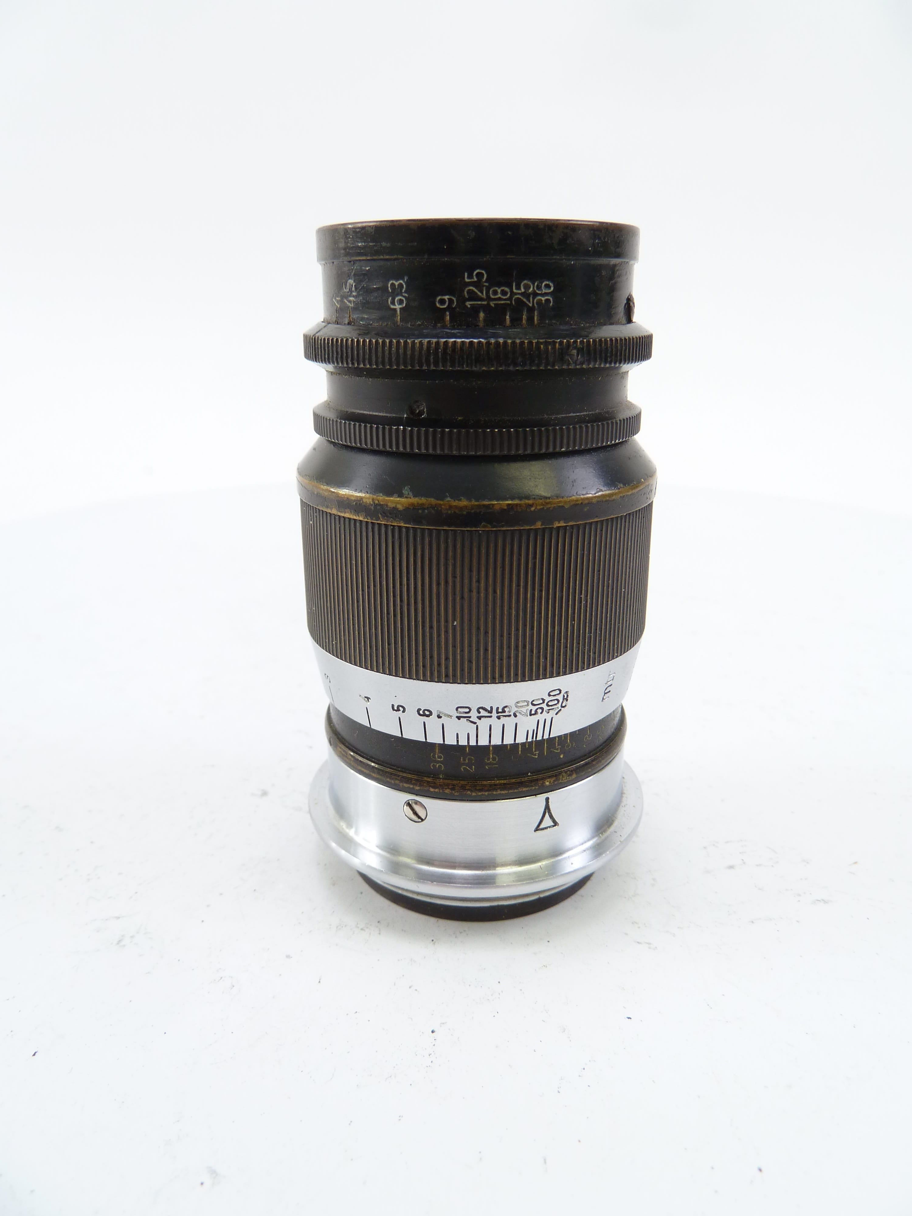 Leica Black Elmar 9cm F4 Telephoto Lens in Leica Screw Mount