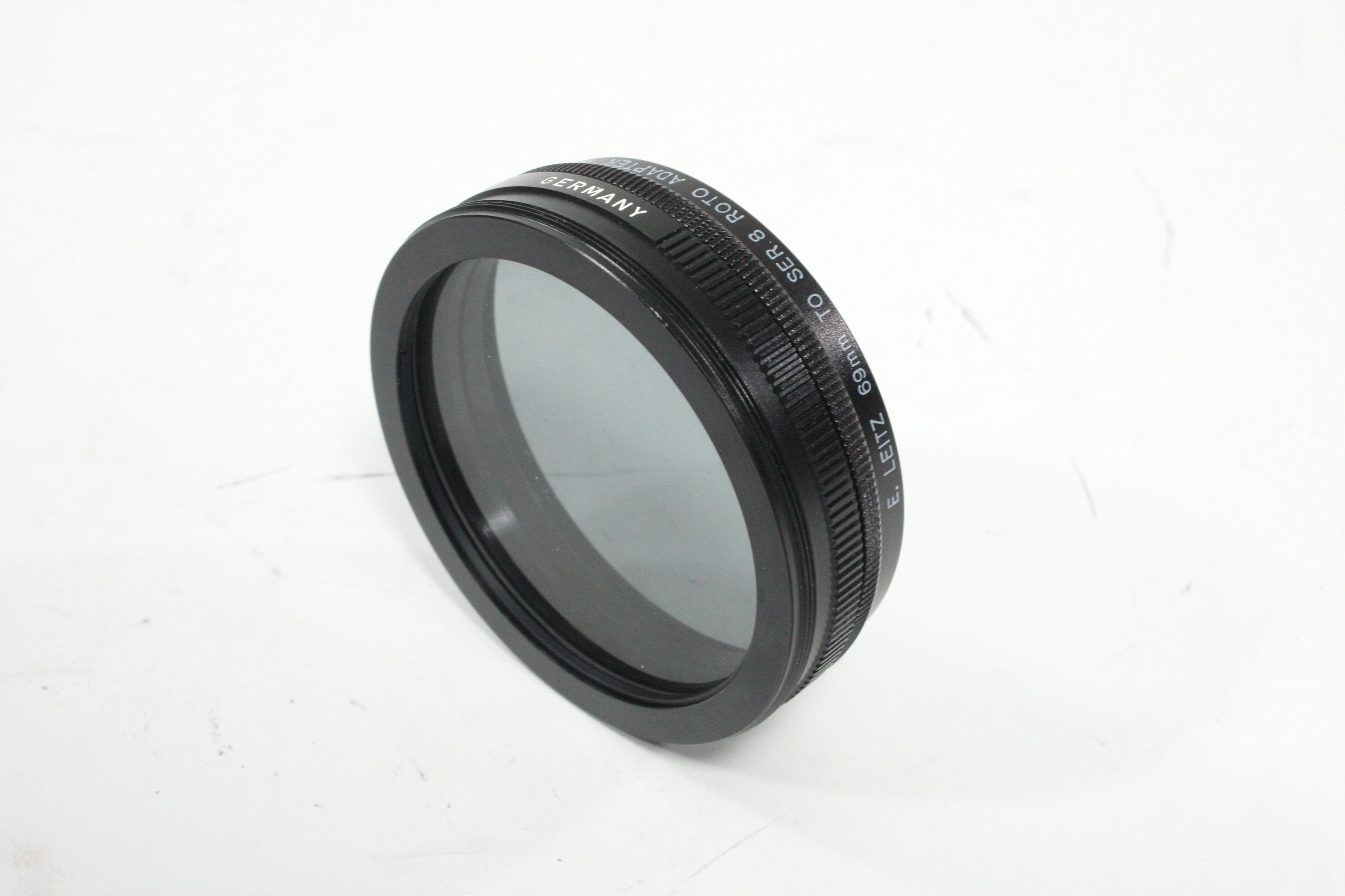 Leica E. Leitz 69mm Series 8 Roto Adapter/14165 with VIII and B&W Polarizer