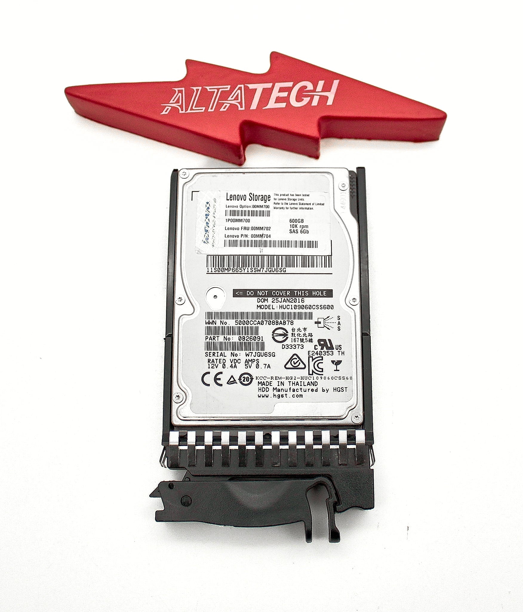 Lenovo 00MM702 600GB 10K 2.5" HDD FOR S2200