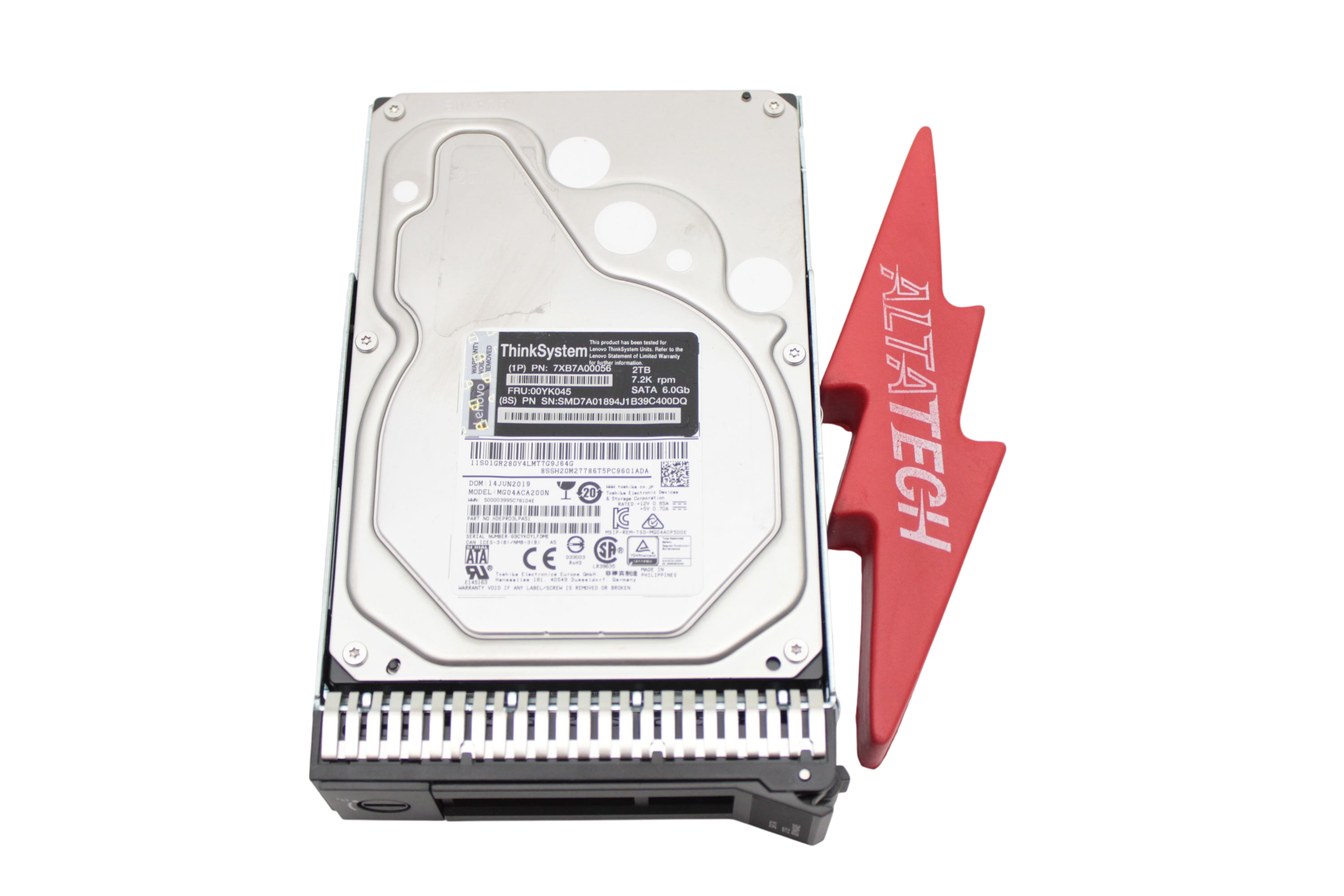 Lenovo 00YK045 2TB 7.2K 6Gbps SATA 3.5" Simple Swap 512n HDD
