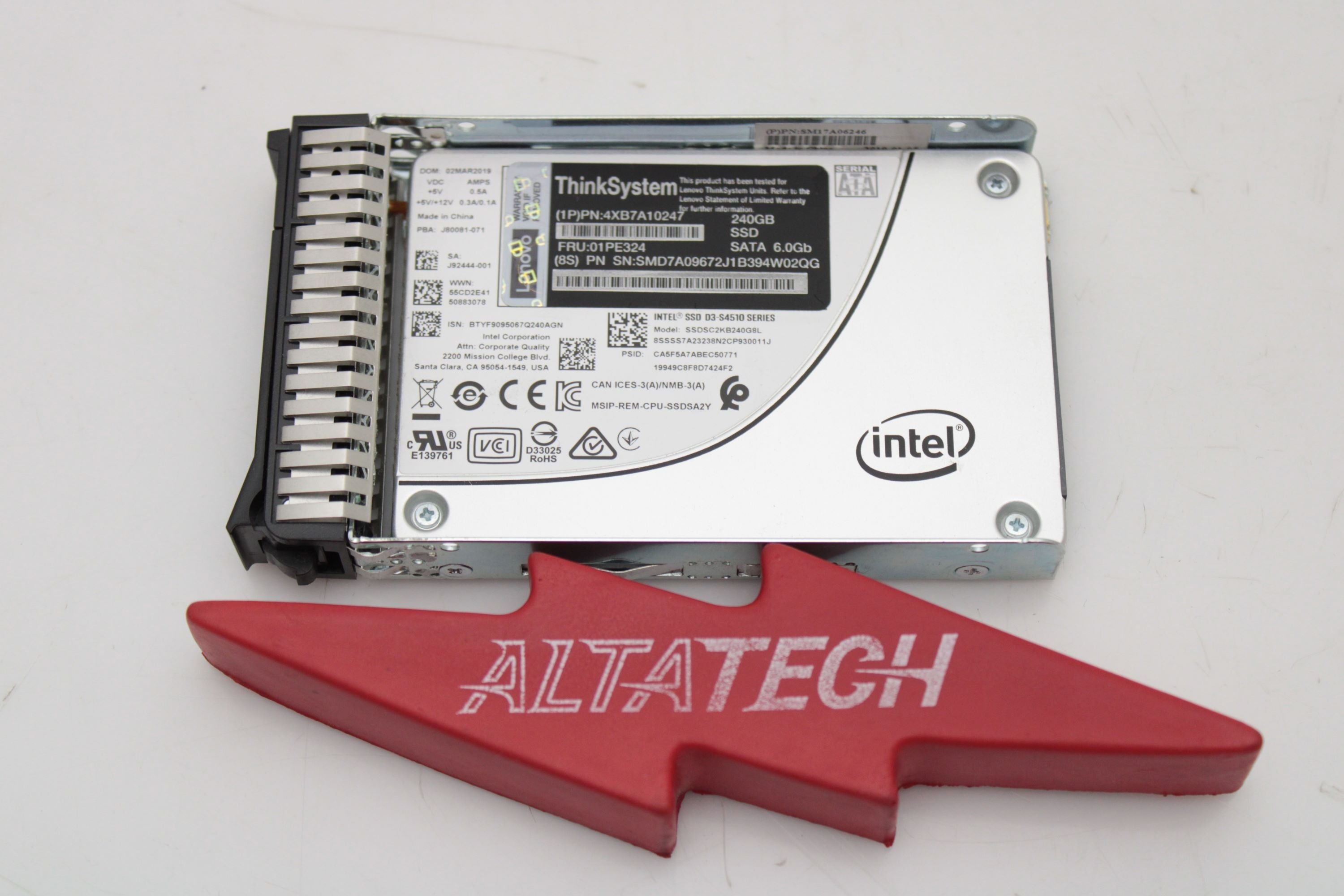 Lenovo 01PE324 2.5" 240GB SATA 6Gb Hot Swap SSD