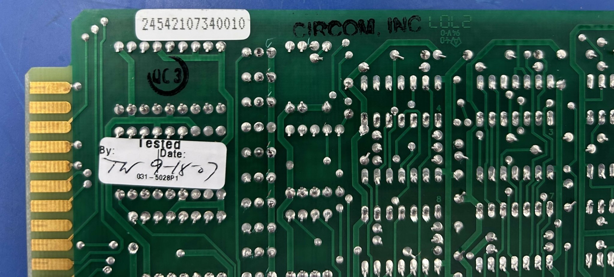 LOGIC BOARD (124-0096 G1 VER 8 GENDEX/DEL MEDICAL