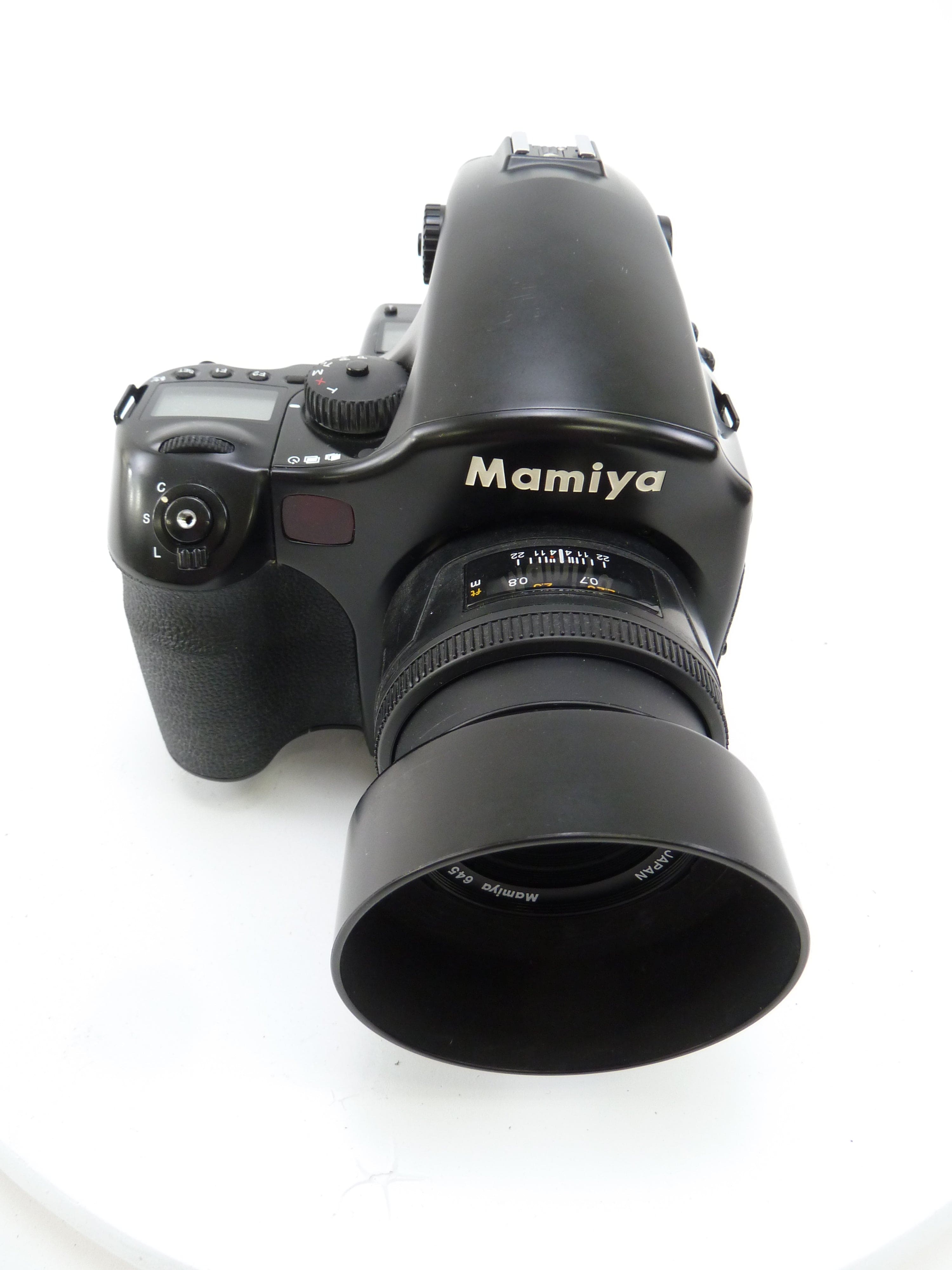 Mamiya 645 AFD Complete Outfit with 80MM F2.8 Lens and 120/220 Film Back