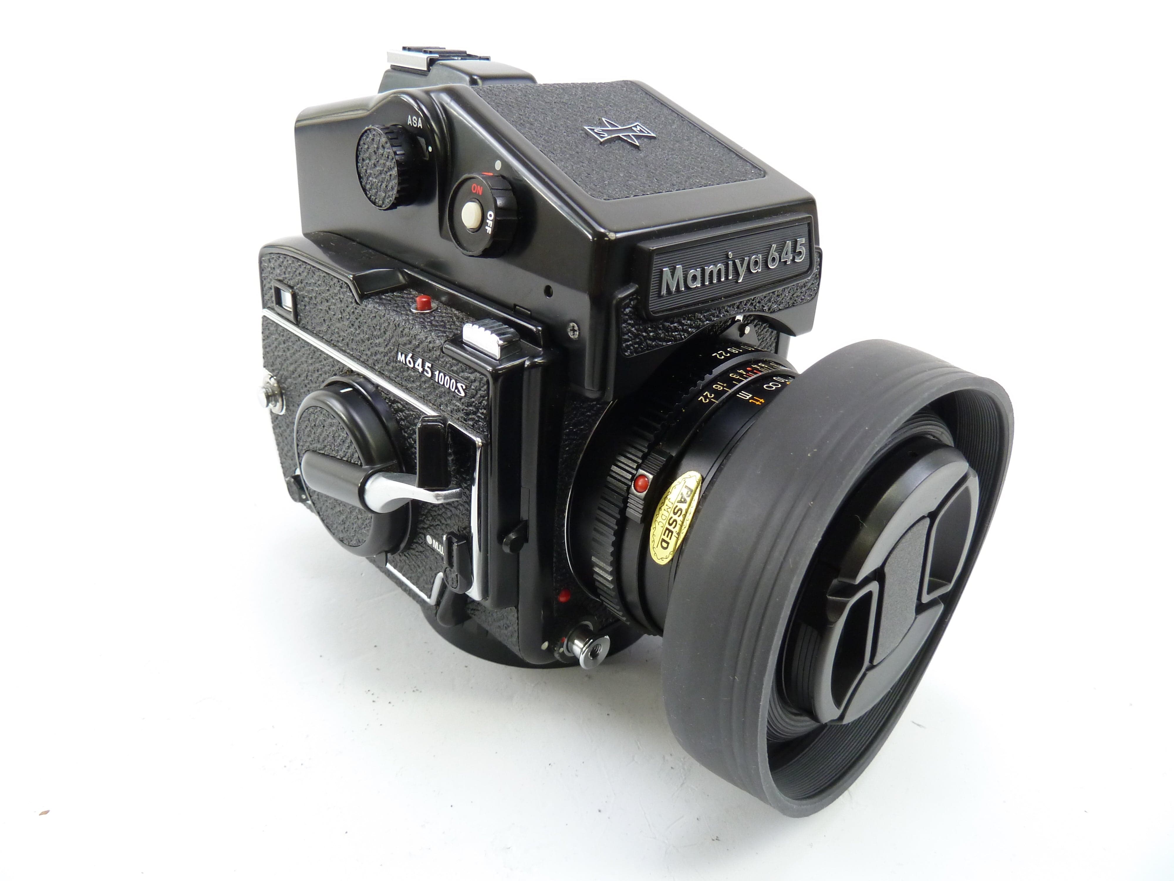 Mamiya M645 1000S Camera Outfit with 80MM f2.8 Lens and AE Meter Prism