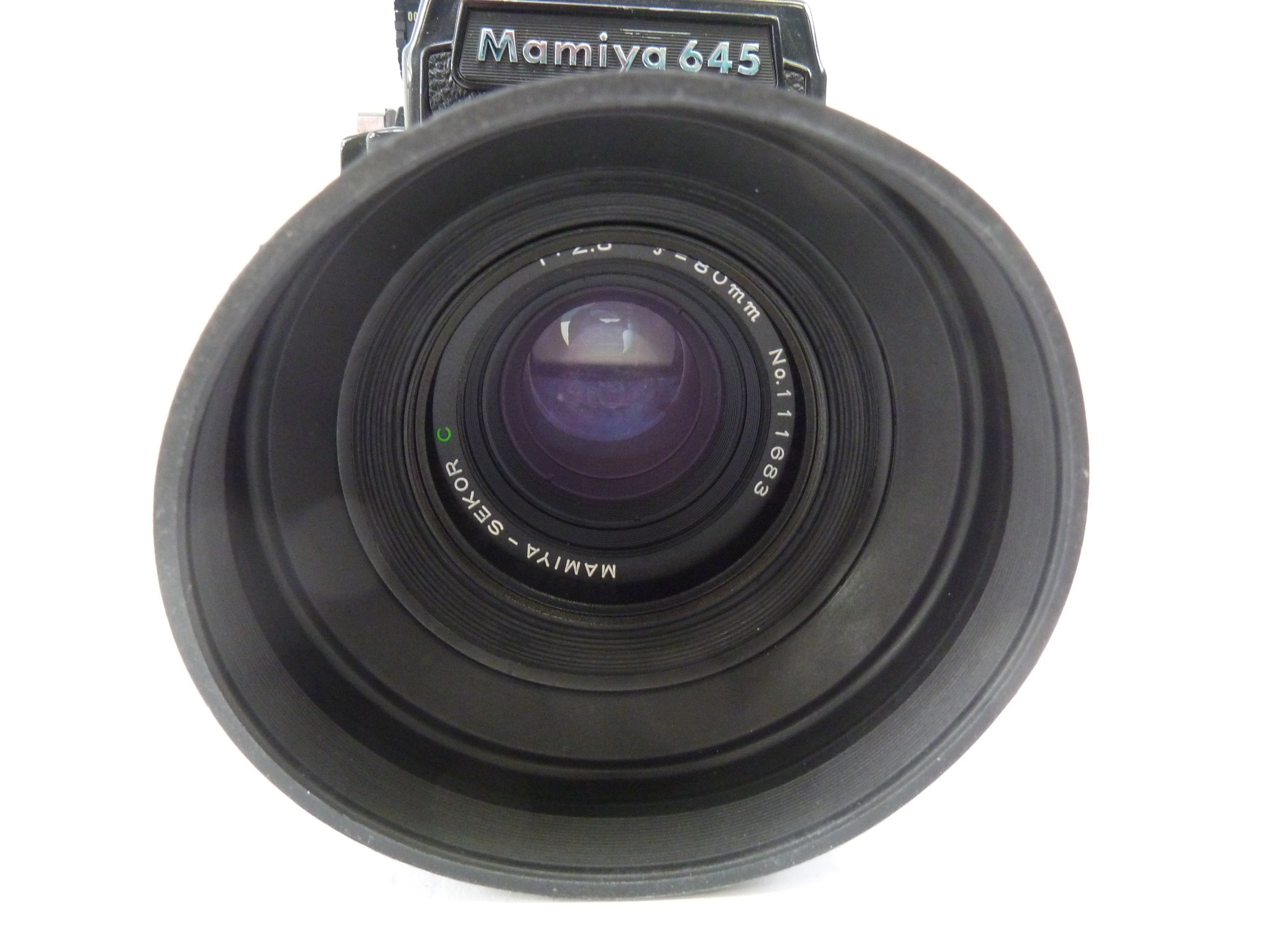 Mamiya M645 1000S Camera Outfit with PD Meter Prism and 80MM f2.8 C Lens