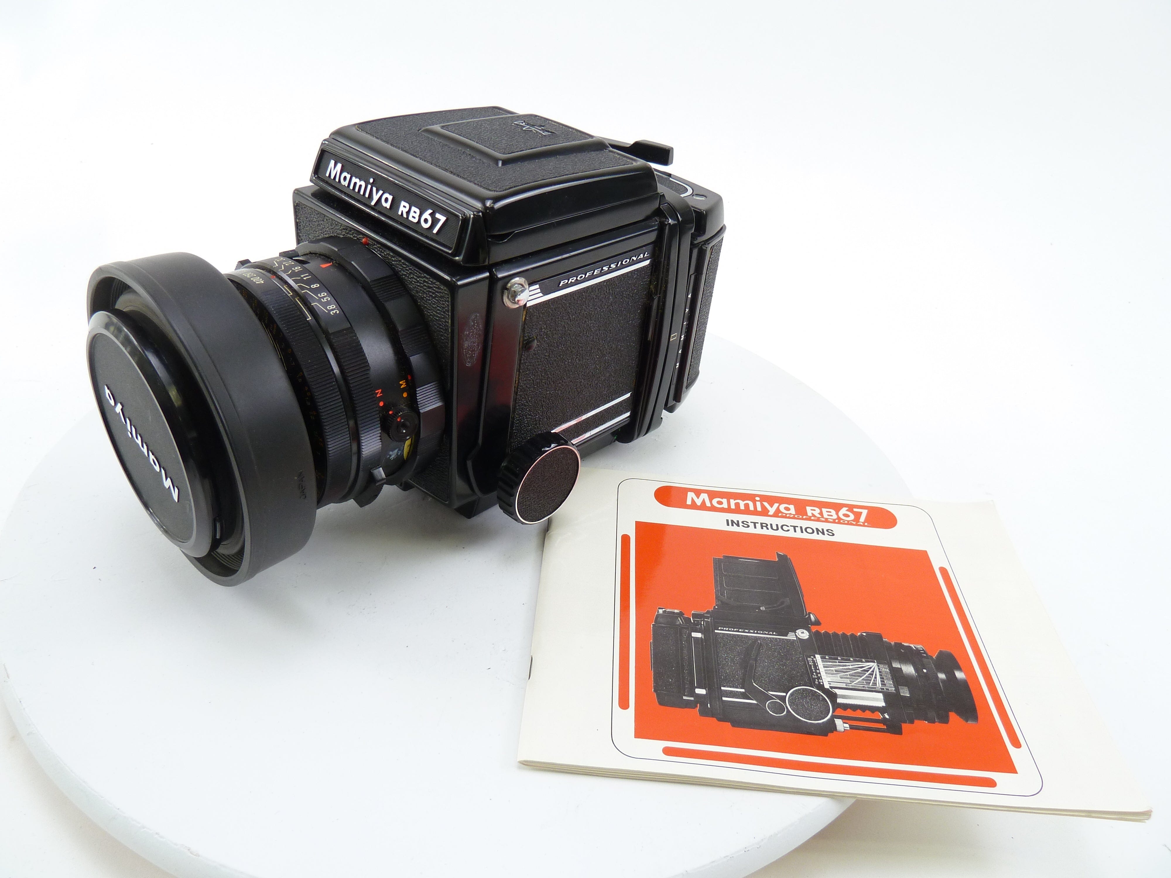 Mamiya RB67 Complete Kit with 90MM F3.8 Lens, 120 Film Back, and WLF