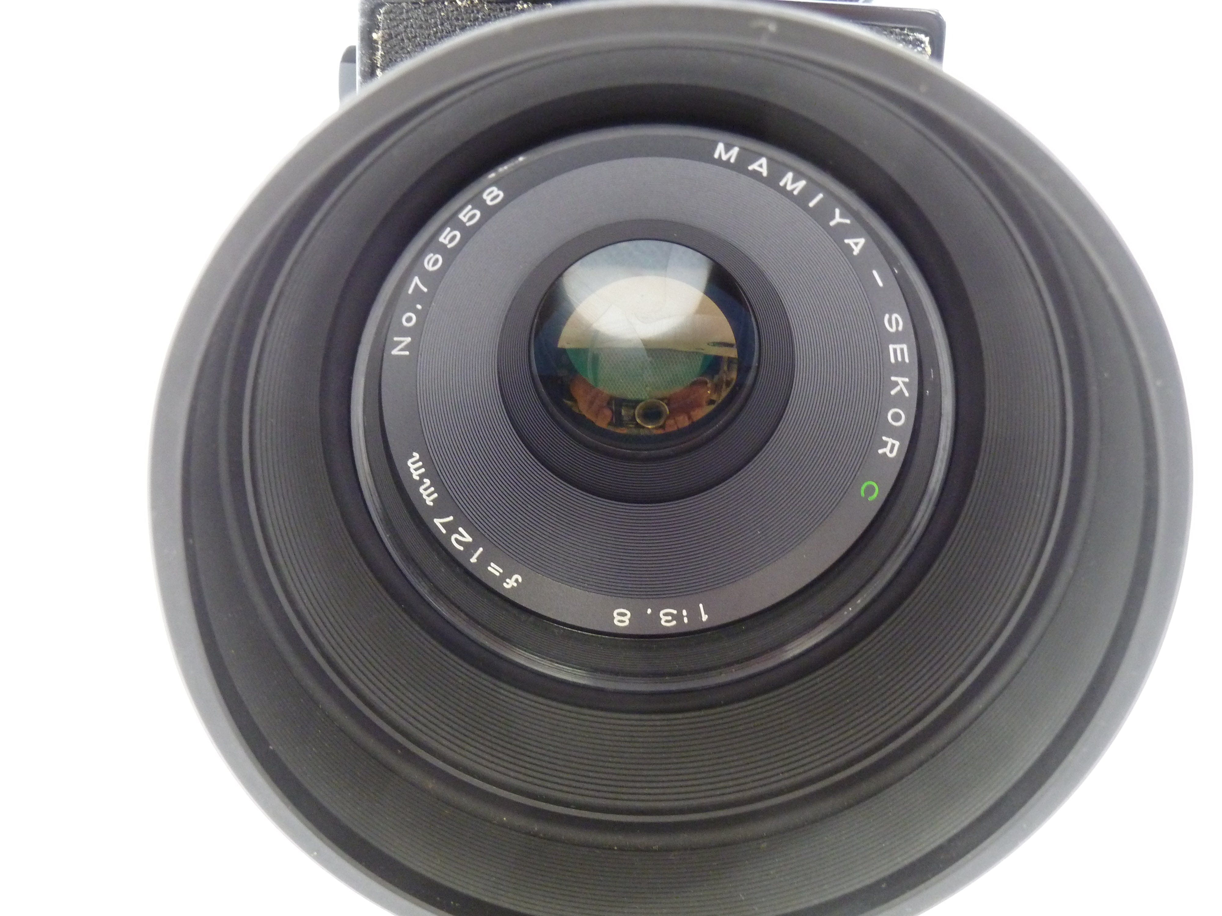 Mamiya RB67 Pro S Outfit with 127MM f3.8 C Lens, 120 Pro S Back, and Rigid Hood