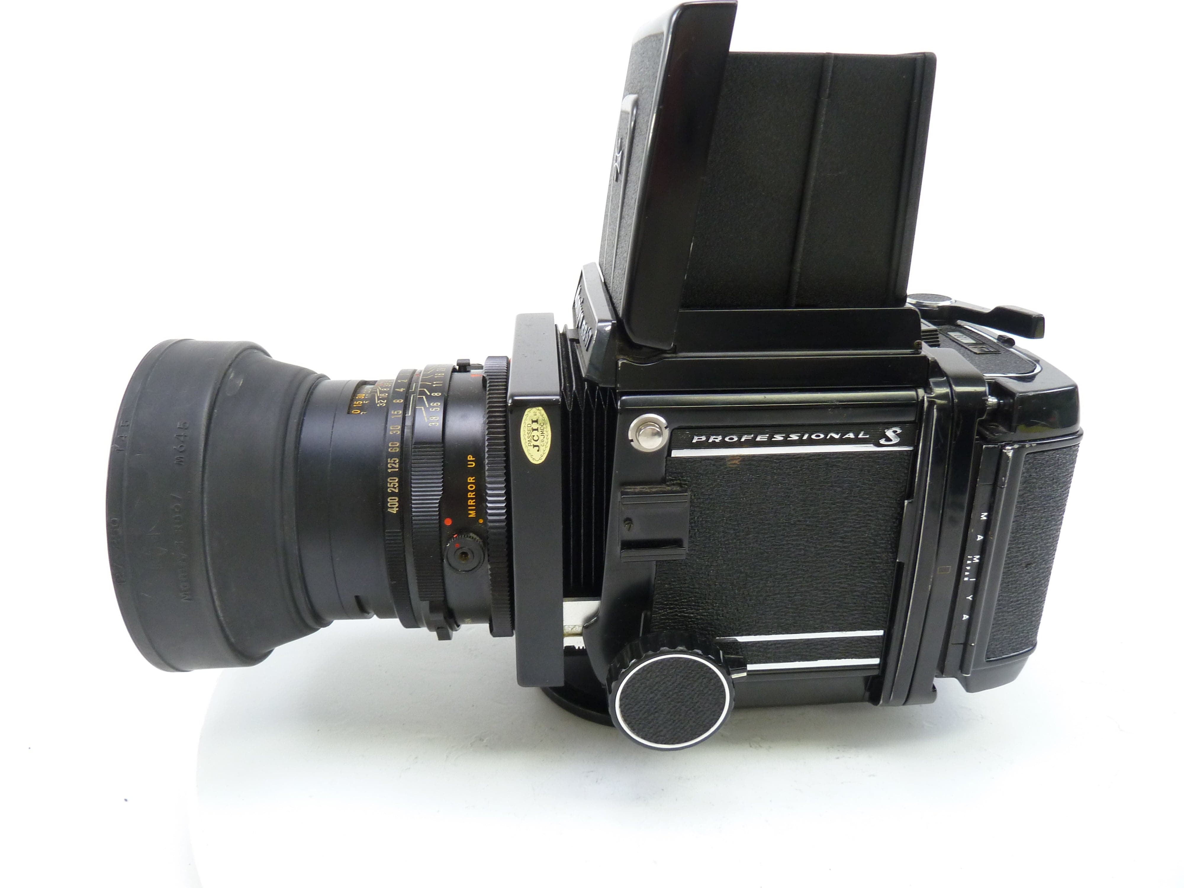 Mamiya RB67 Pro S Outfit with 127MM F3.8 C Lens, Pro S 120 Film Back, and WLF
