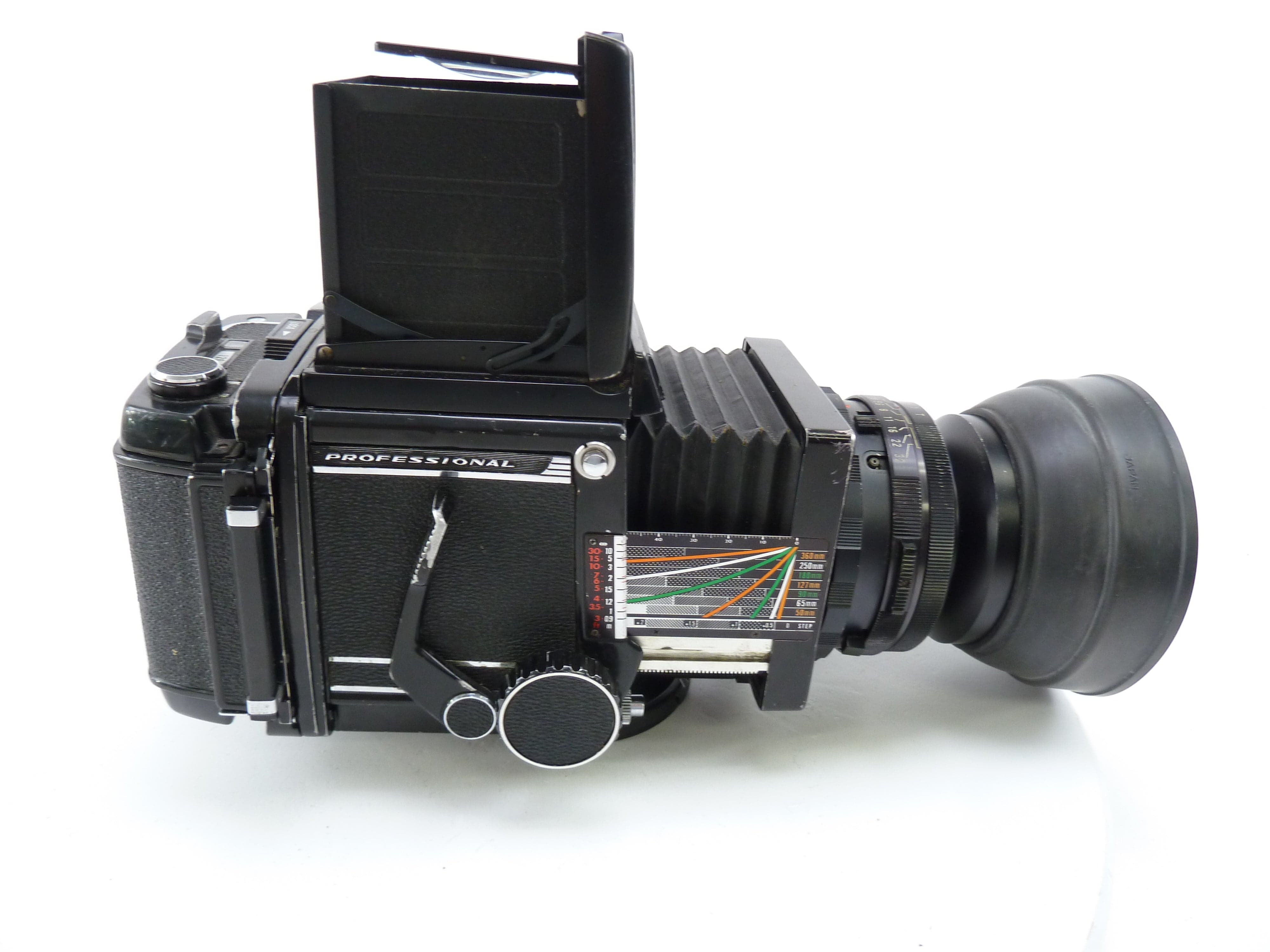 Mamiya RB67 with 127MM f3.8 Lens, Pro 120 Back, and Waist Level Finder
