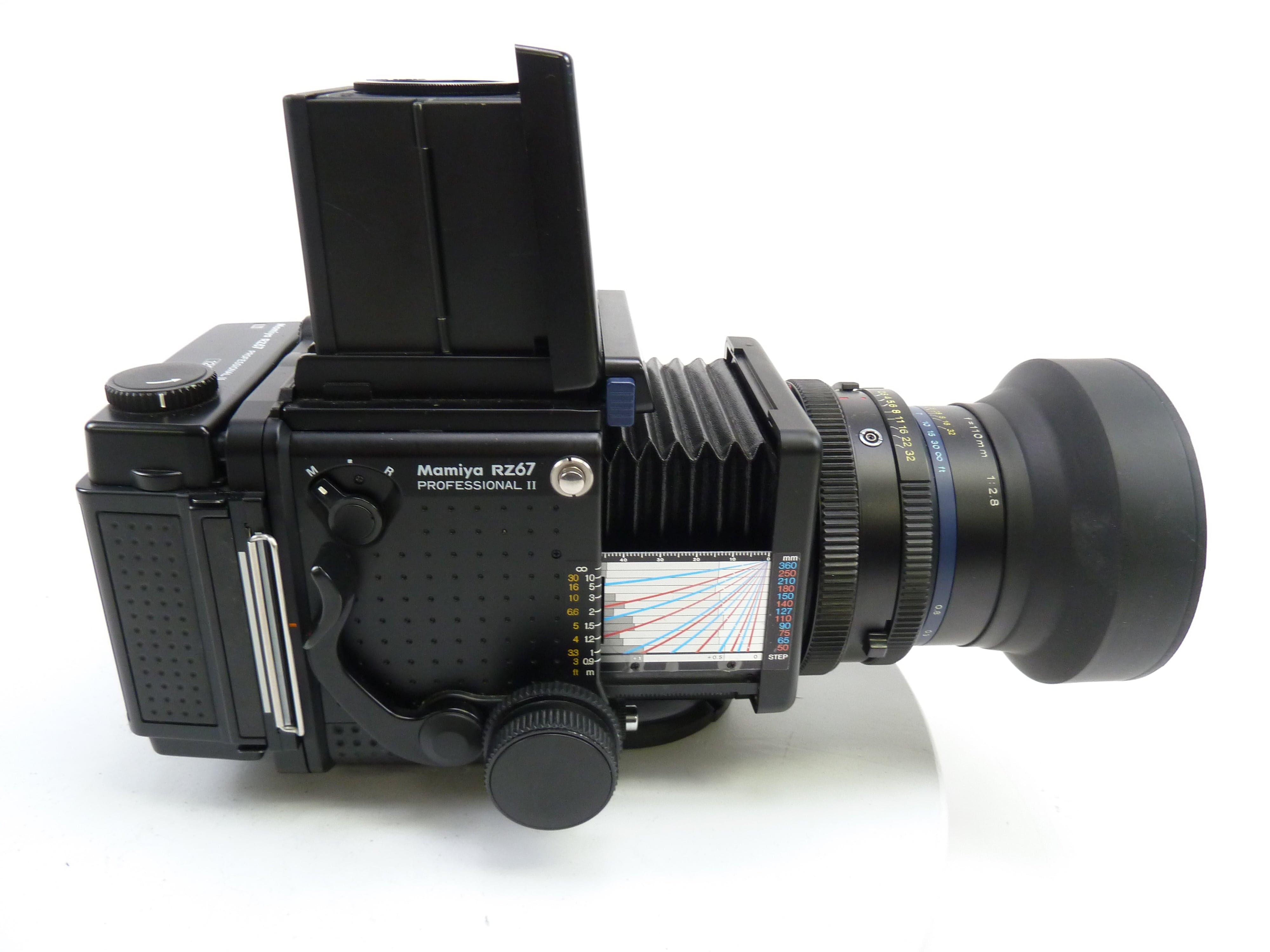 Mamiya RZ67 Pro II Kit with 110MM f2.8 Lens, Pro II 120 Back, and Waist Level Finder