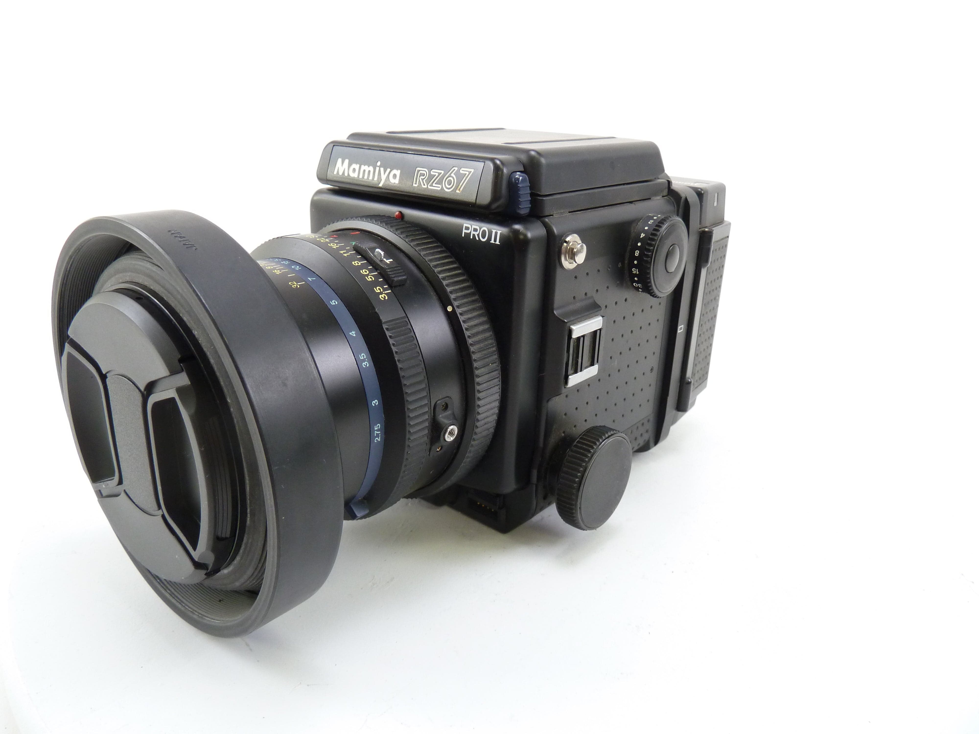 Mamiya RZ67 Pro II kit with 90MM F3.5 W Lens, 120 Pro II Back, and Waist Level Finder