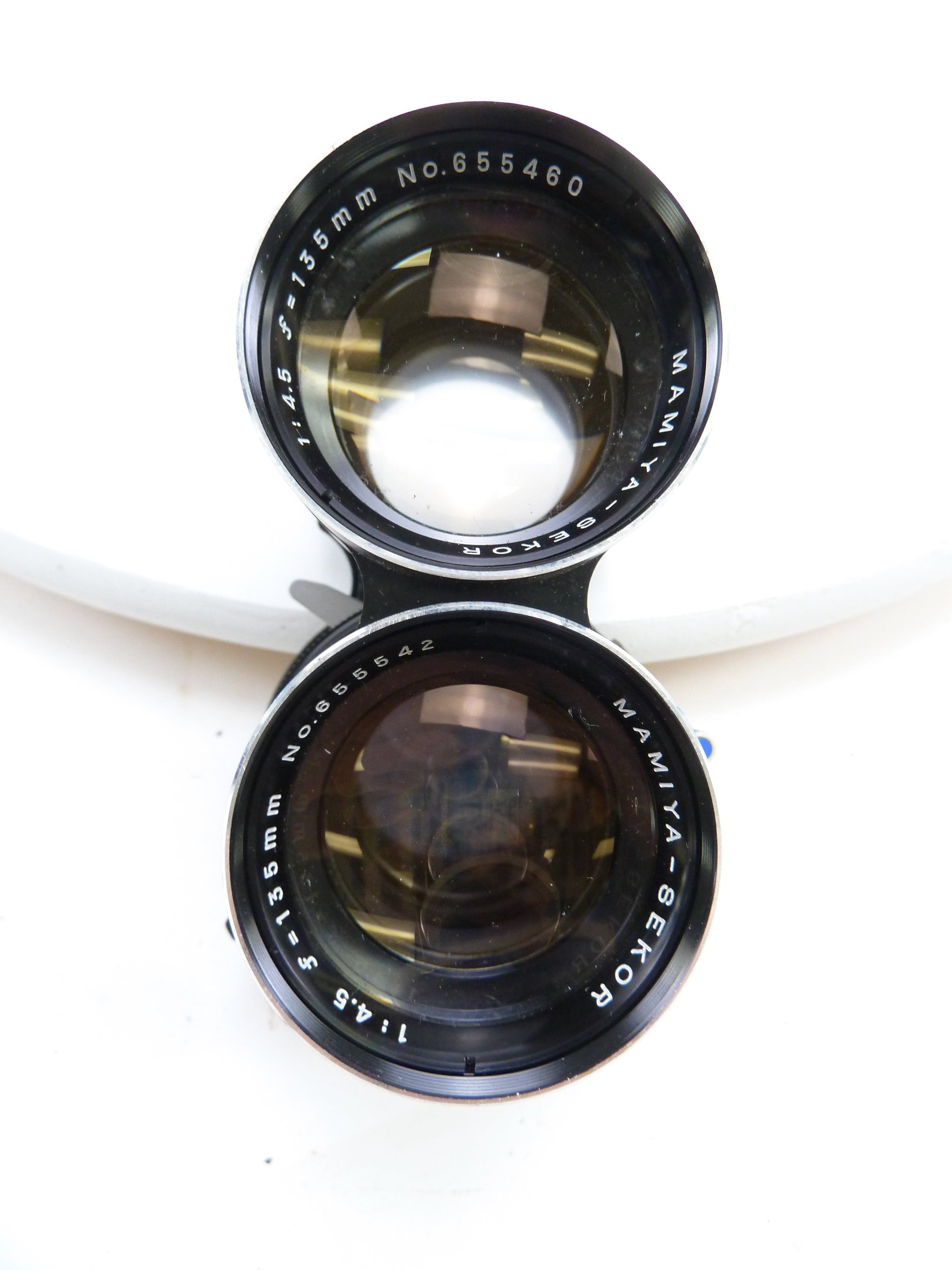 Mamiya Twin Lens Reflex 135MM f4.5 Blue Dot Lens, AS IS