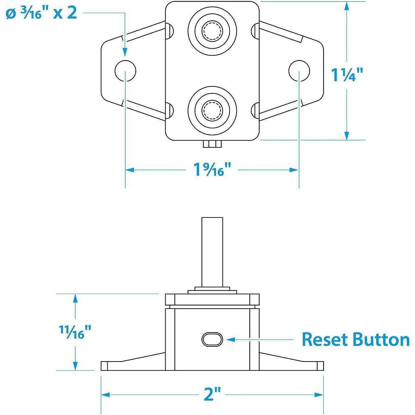 Seachoice 50-13071 Manual Circuit Breaker