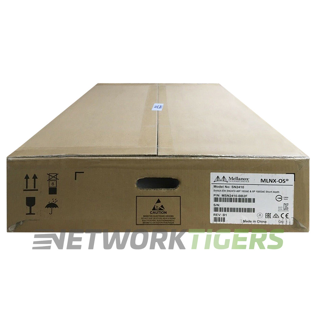 NEW Nvidia Mellanox MSN2410-BB2F 48x 25GB SFP28 8x QSFP28 B-F Air Onyx Swich