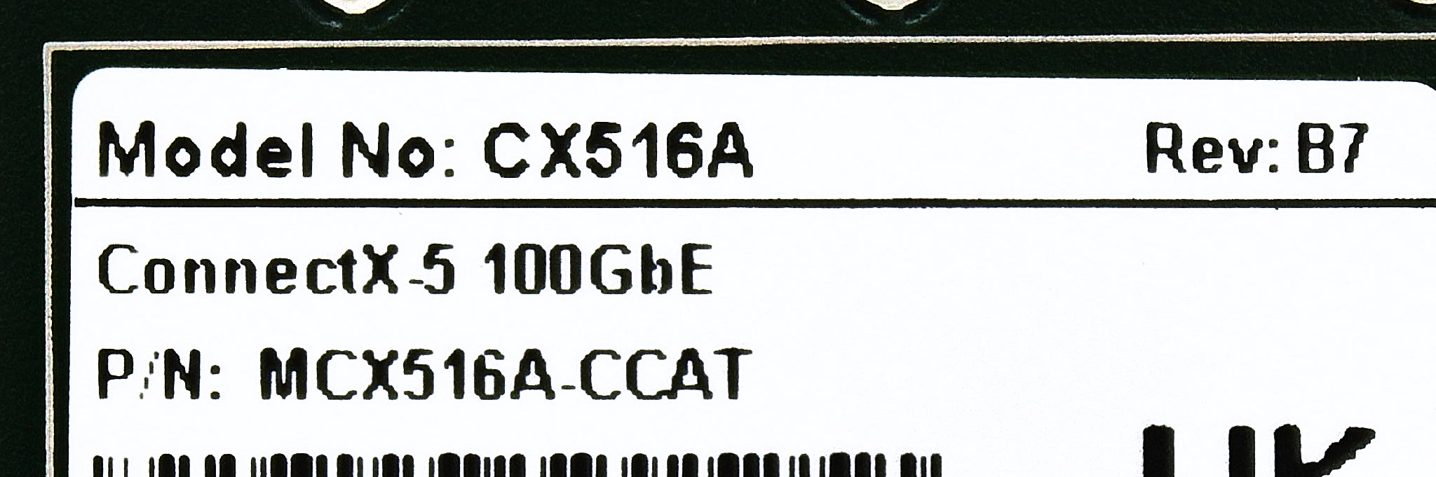 Mellanox MCX516A-CCAT MELLANOX 100GB DP QSFP28 PCIE