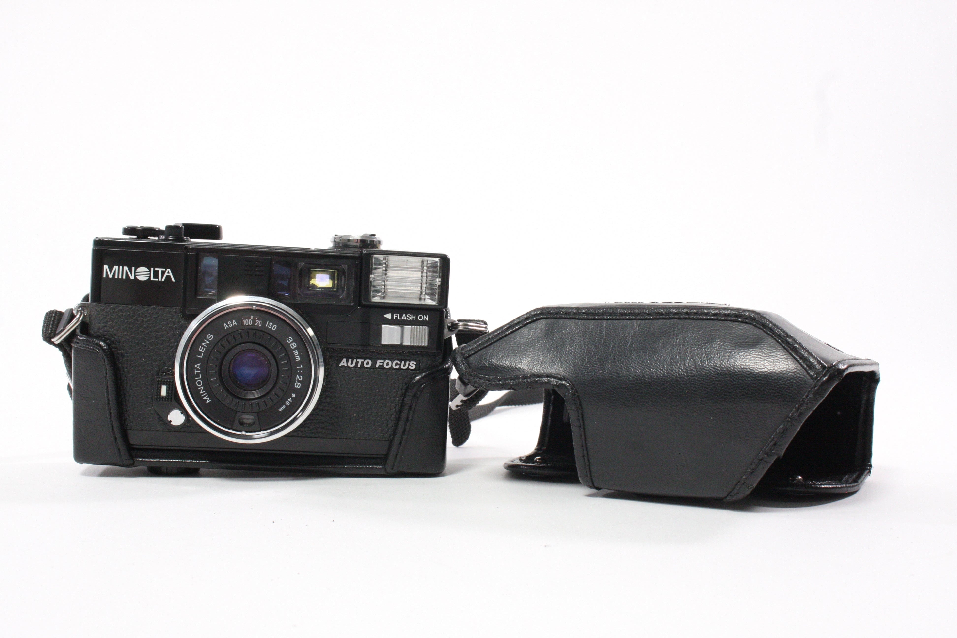 Minolta Hi-Matic AF2 35mm Camera with Case