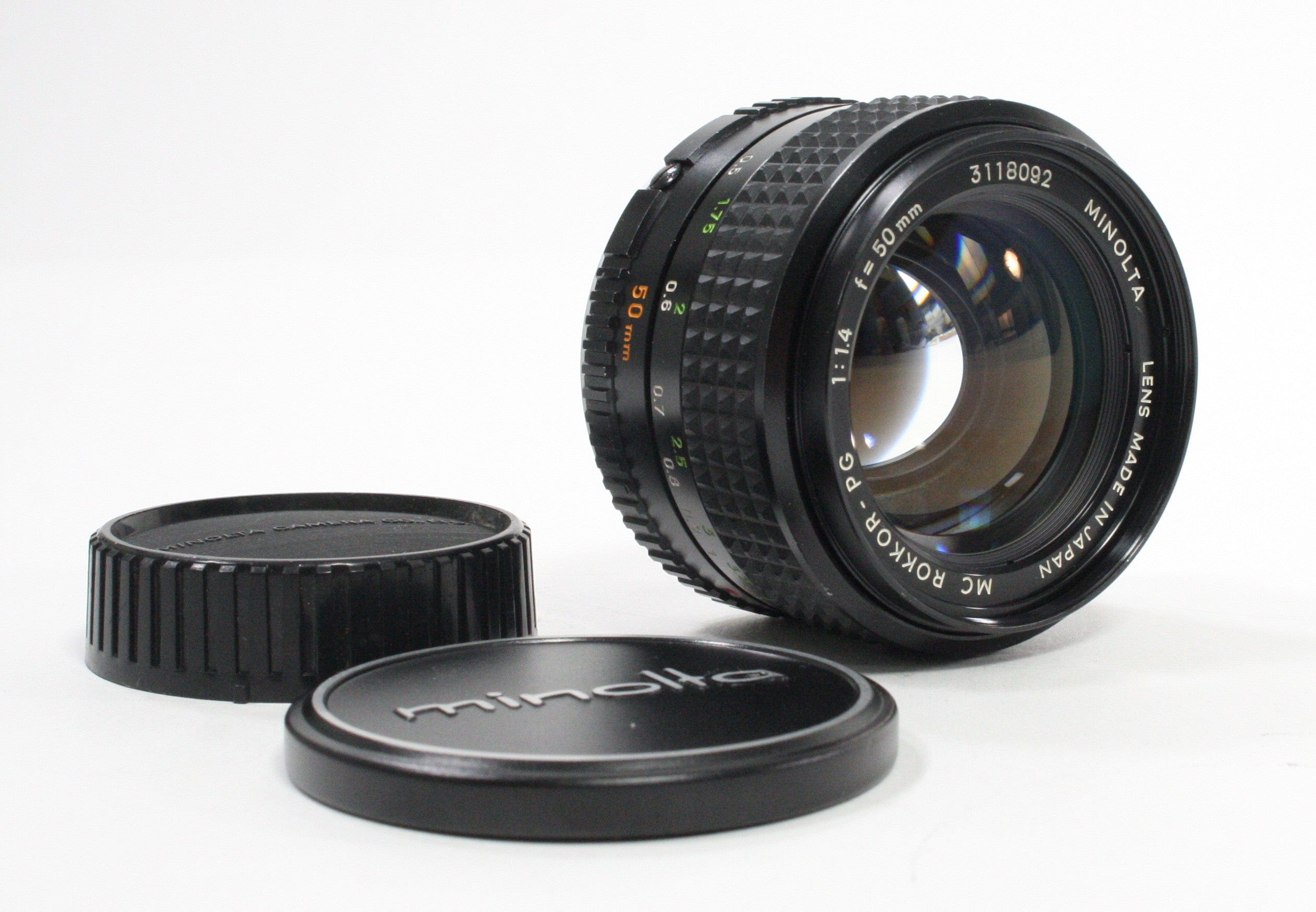 Minolta MC Rokkor-PG 50mm f/1.4 lens for Minolta MC Mount