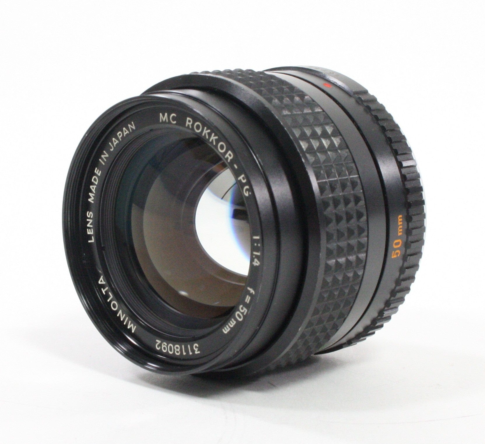 Minolta MC Rokkor-PG 50mm f/1.4 lens for Minolta MC Mount
