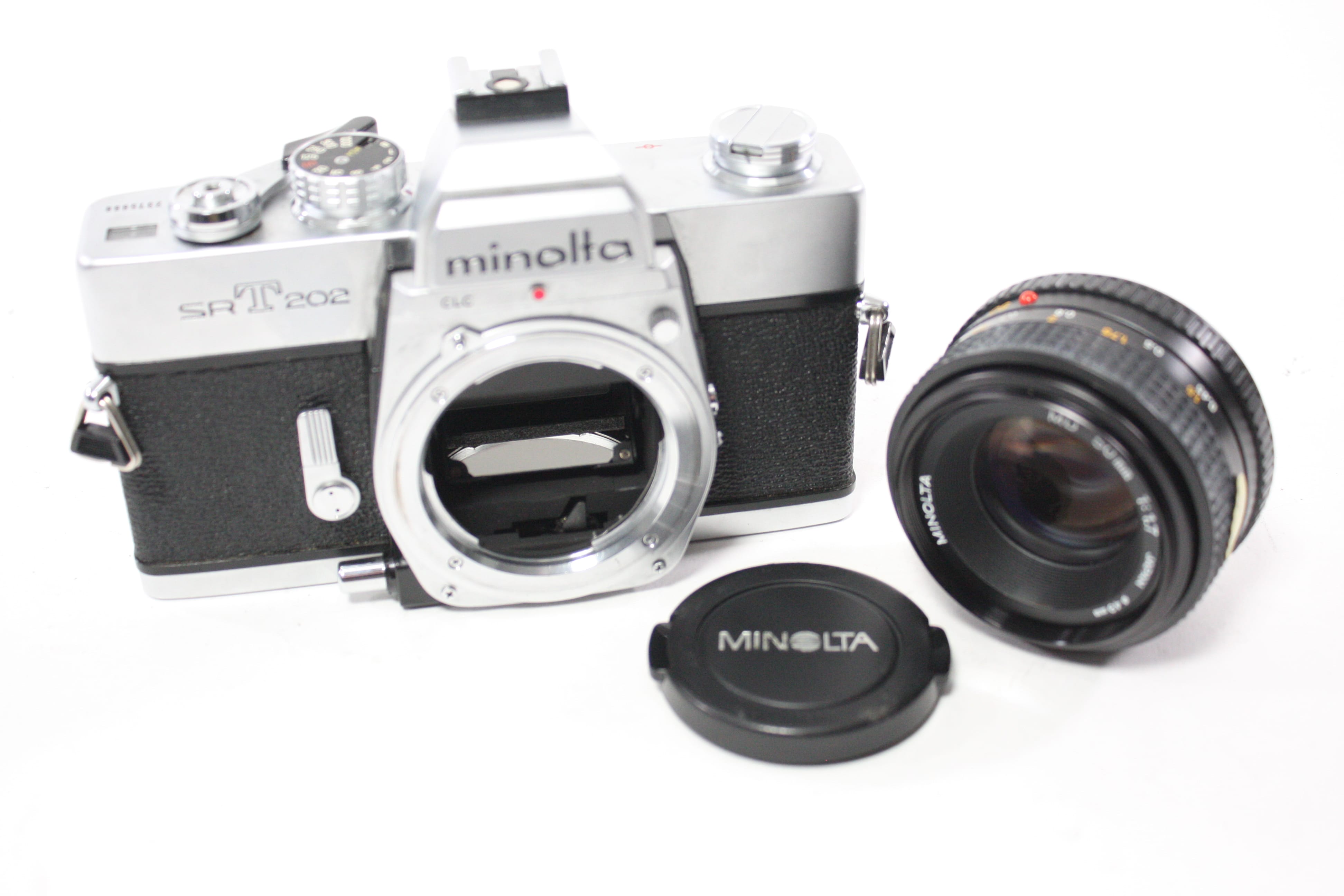 Minolta SRT 202 35mm SLR Camera with Minolta 50mm f/1.7 Lens for MD Mount